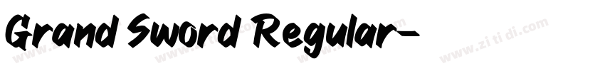 Grand Sword Regular字体转换